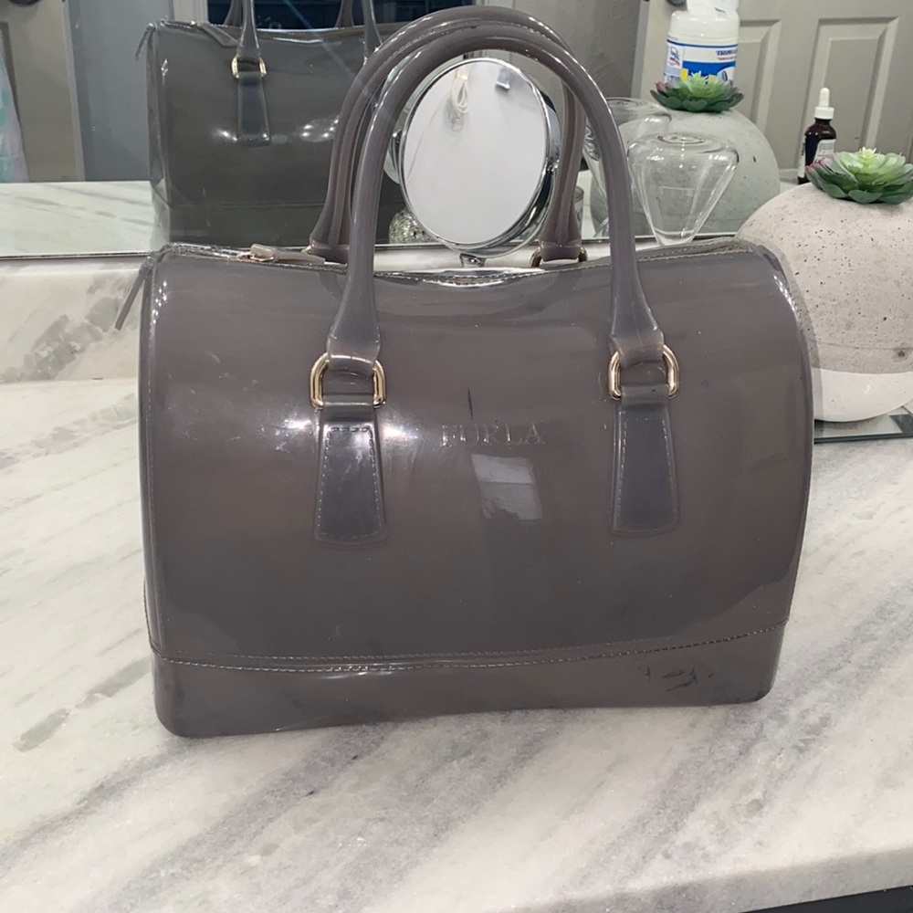 Furla Gray Tote Bag